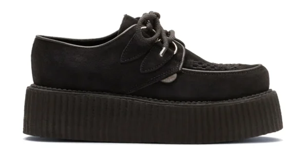 Creepers Shoes UK double sole black suede underground wulfrun creeper made in UK