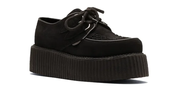 underground wulfrun creeper black suede double sole made in UK