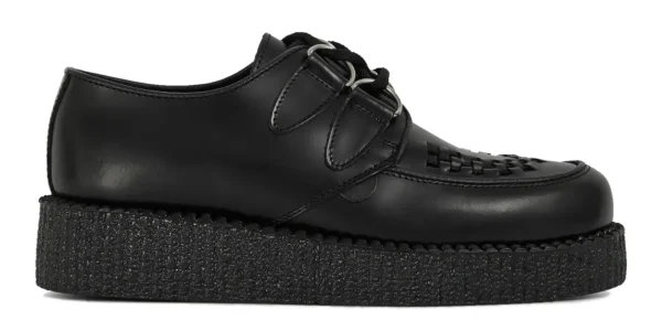 creepers shoes single sole black leather underground wulfrun creeper