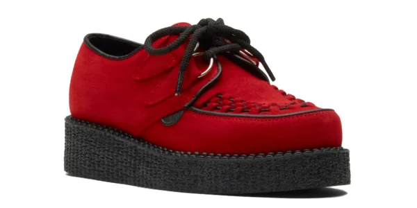 underground wulfrun creeper red suede single sole