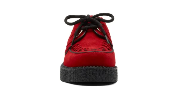 wulfrun creeper from underground in red suede on a single sole