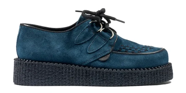 suede creepers single sole teal suede underground wulfrun creeper