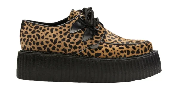 Leopard Creeper Shoes double sole cappuccino leopard print underground wulfrun creeper