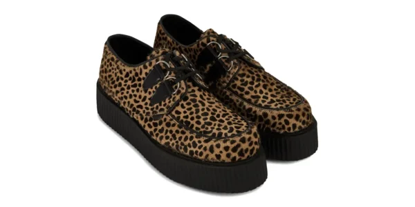 cappuccino leopard print double sole wulfrun creeper by underground