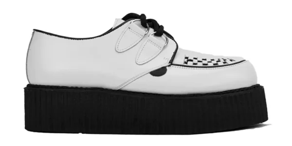 BROTHEL CREEPERS double sole white leather underground wulfrun creeper