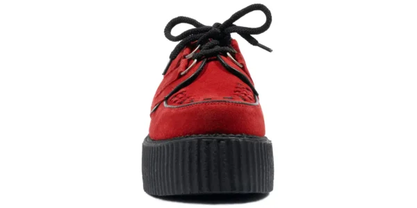 wulfrun creeper from underground in red suede on a double sole