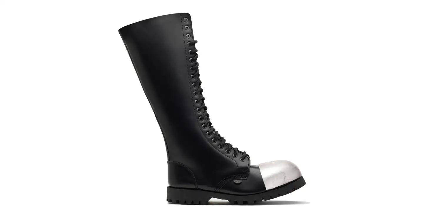 Steel toe cap boots with steel on outside on sale