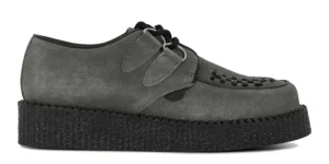 GREY SUEDE CREEPERS single sole grey suede underground wulfrun creeper made in uk