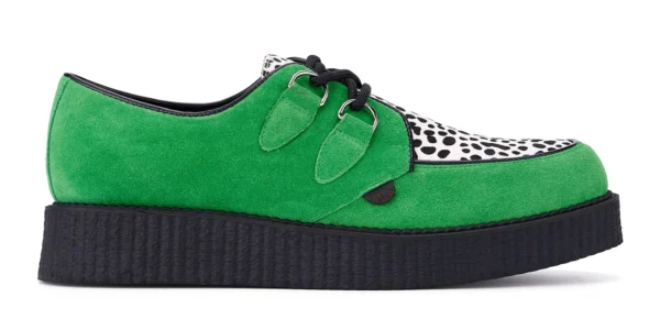 UM-C010 SUEDE PONY APPLE GRN_BLACK&WHITE LEO-1