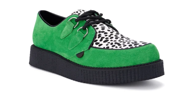 UM-C010 SUEDE PONY APPLE GRN_BLACK&WHITE LEO-2