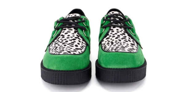 UM-C010 SUEDE PONY APPLE GRN_BLACK&WHITE LEO-3