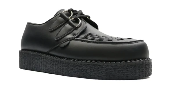 underground wulfrun creeper black onmicro vegan leather single sole