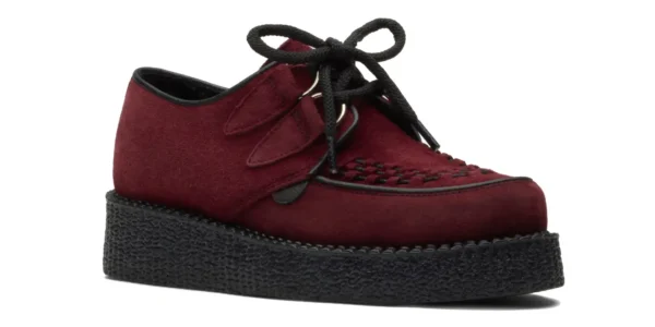 underground wulfrun creeper burgundy suede single sole