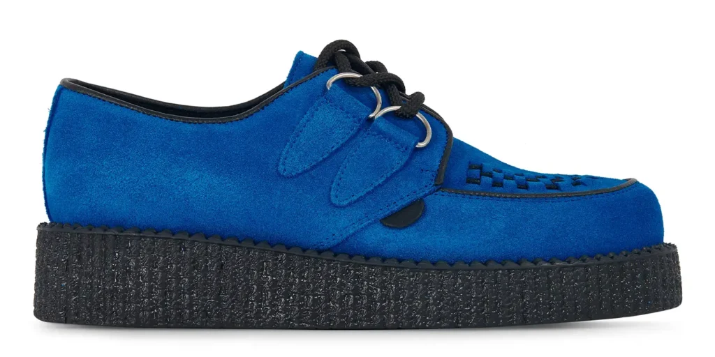 single sole royal blue suede underground wulfrun creeper