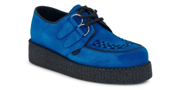 underground wulfrun creeper royal blue suede single sole