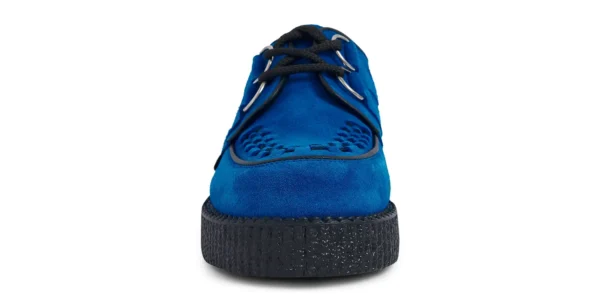 wulfrun creeper from underground in royal blue suede on a single sole