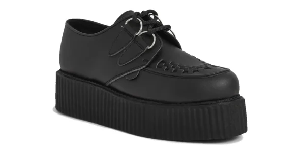 underground wulfrun creeper black onmicro vegan leather double sole