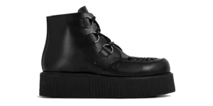 double sole black leather underground wulfrun high ankle creeper boot