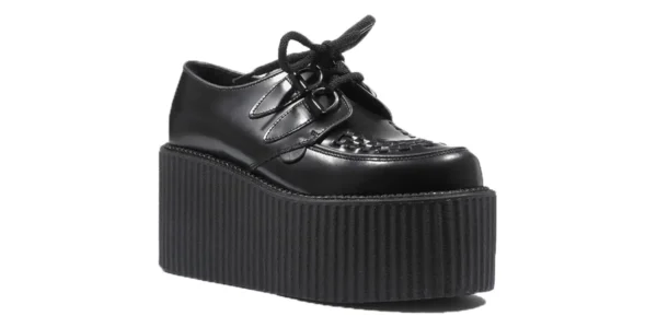 underground wulfrun creeper black leather triple sole