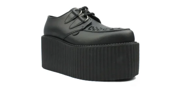 underground wulfrun creeper black onmicro vegan leather triple sole