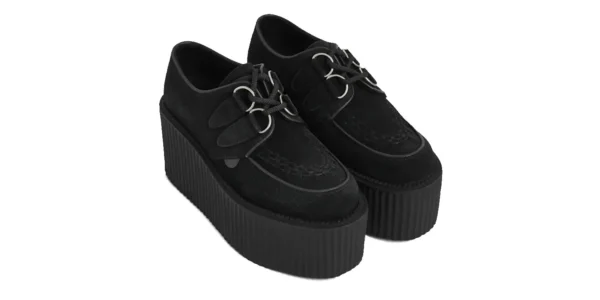 black suede triple sole wulfrun creeper by underground