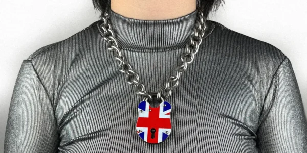 albion union jack padlock from underground autherntic