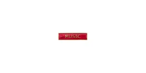 MUSIC - ENAMEL BADGE - RED