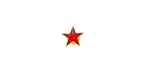 STAR - ENAMEL BADGE - RED
