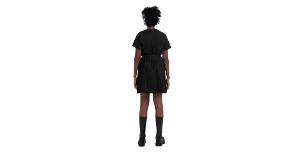 Pleated skirt with Post Punk patches