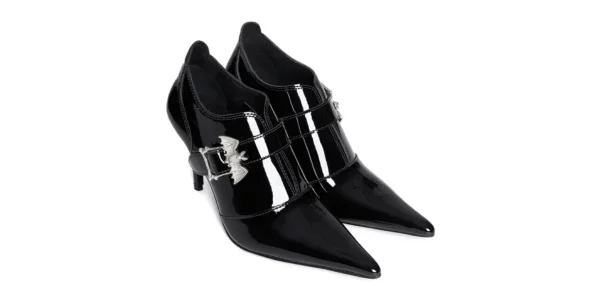 UH-425 PATENT LEATHER BAT BLACK SILVER_4