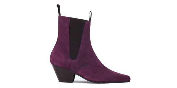 Purple Suede Boots