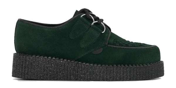 Green Suede Creeper Shoes