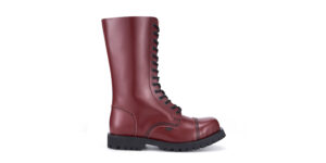14 EYELET COMBAT BOOTS -ORIGINAL STEEL CAP - RANGER - CHERRY LEATHER