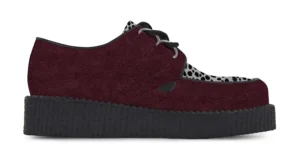 BURGUNDY CREEPER SHOES