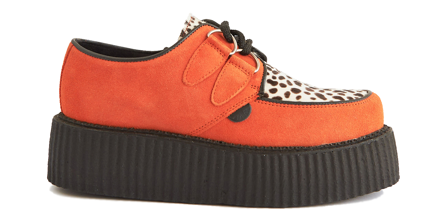 ORANGE SUEDE CREEPERS