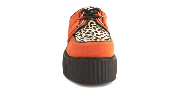 UM-D010 SUEDE PONY ORANGE BLACK&WHITE LEO_3