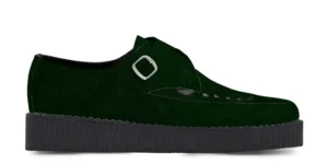 GREEN SUEDE BROTHEL CREEPERS