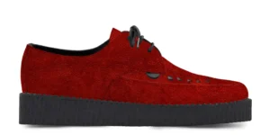 RED SUEDE BROTHEL CREEPER