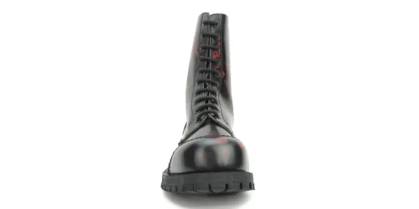 UR-7703 RUB OFF LEATHER RED&BLACK SKULL_3