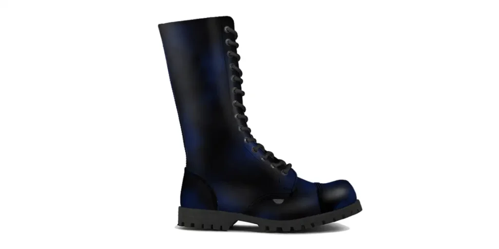 navy leather ranger boots