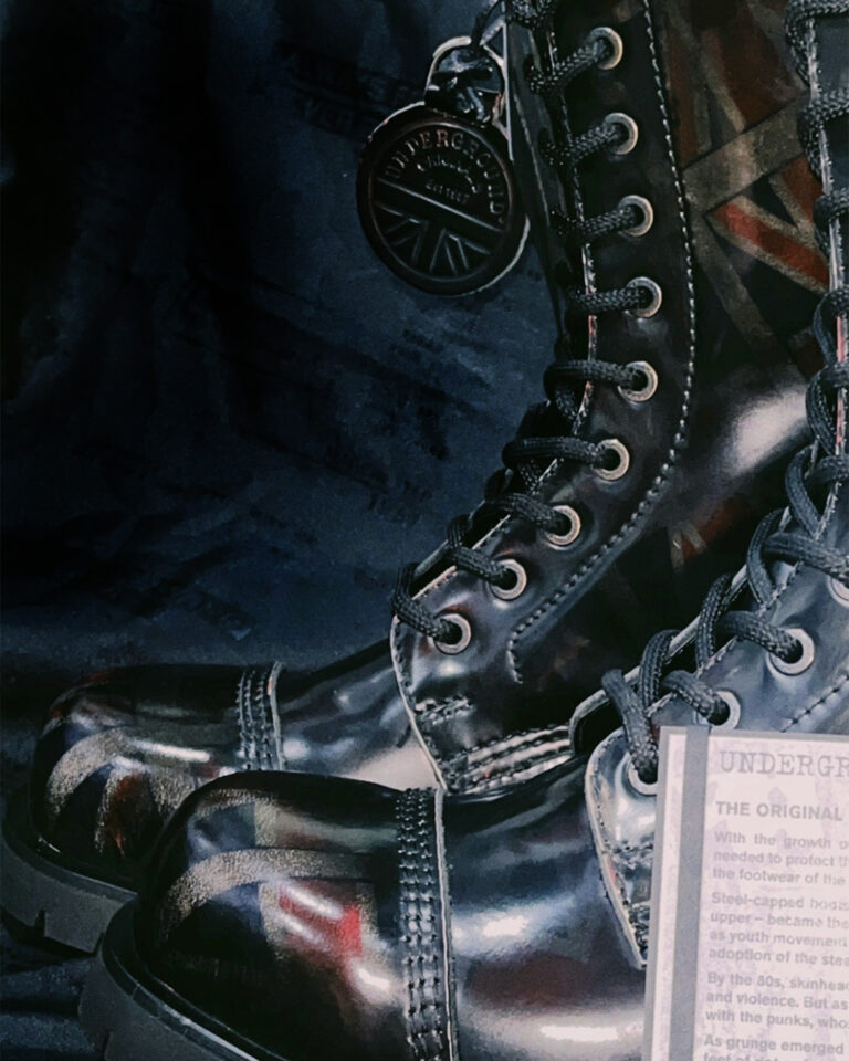 union jack steel cap boot