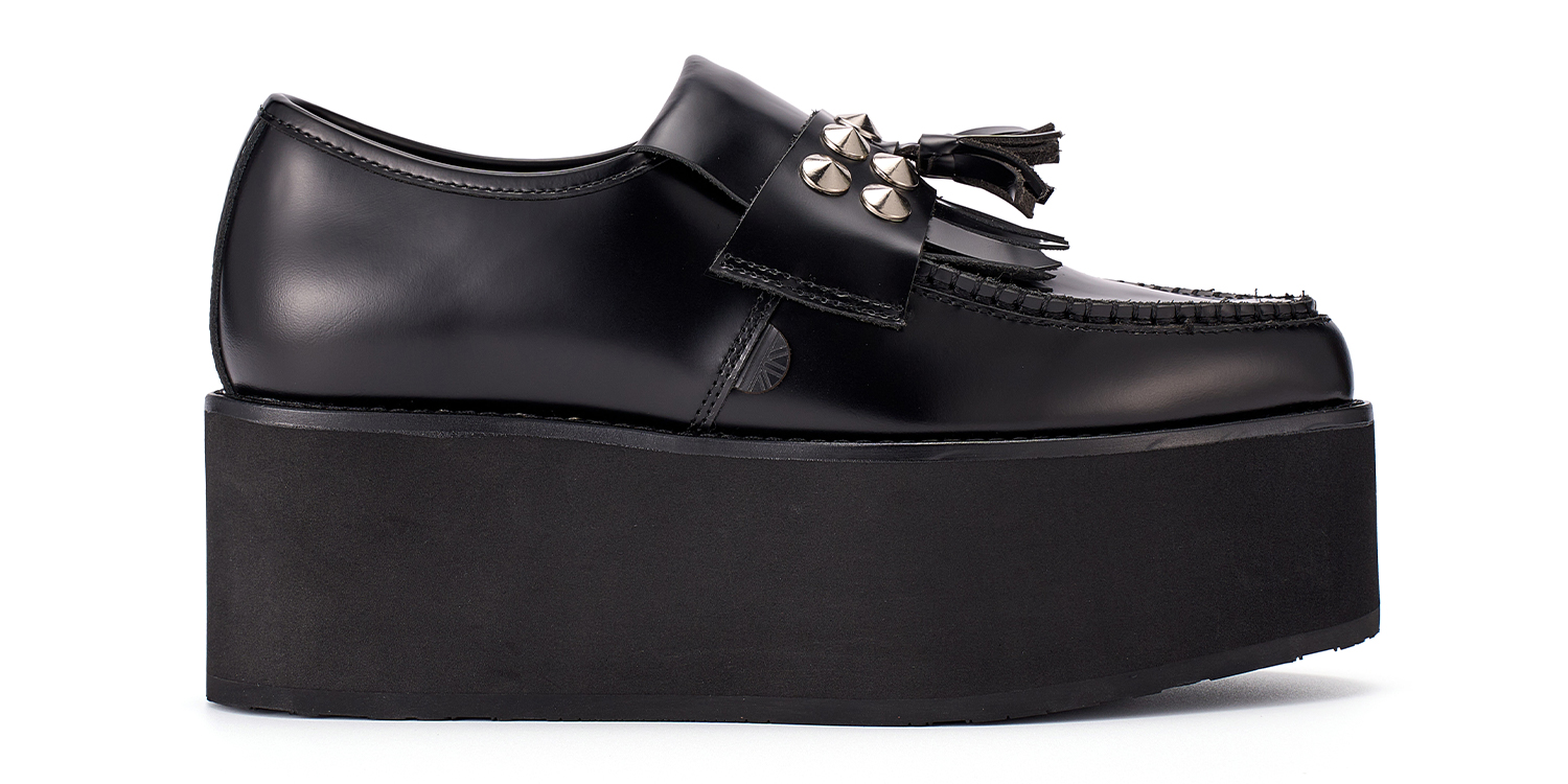 RM-P097 LEATHER STUD BLACK SILVER_1