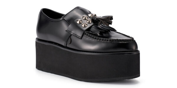 RM-P097 LEATHER STUD BLACK SILVER_2
