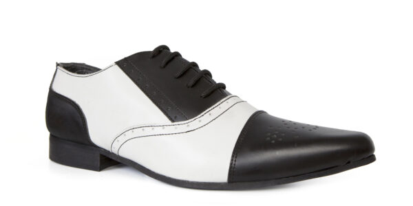 UM-020 GRAIN LEATHER BLACK WHITE_2