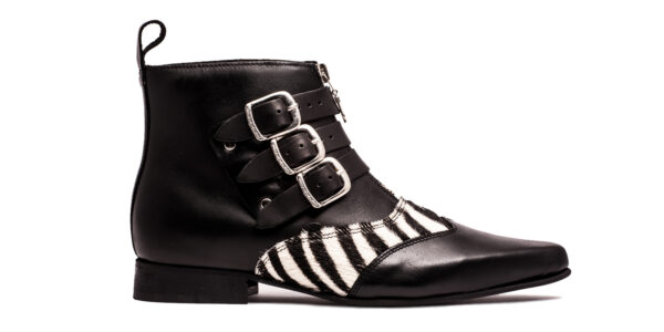 UM-450 GRAIN LEATHER PONY BLACK BLACK&WHITE ZEBRA_1