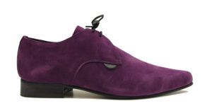 PURPLE SUEDE WINKLEPICKER - PAUL - SHOE