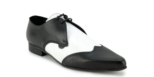 UM-451A GRAIN LEATHER BLACK WHITE_2