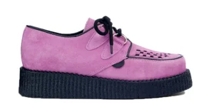 LILAC SUEDE CREEPER SHOE – SINGLE SOLE – WULFRUN