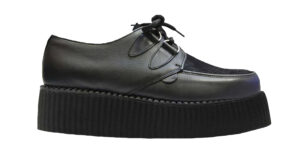 LEATHER AND BLACK PONY CREEPER – DOUBLE SOLE – WULFRUN