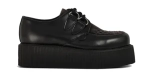 LEATHER AND SUEDE DOUBLE SOLE CREEPER - WULFRUN